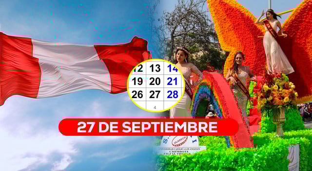 ¿El viernes 27 de septiembre es feriado en Perú? Conoce quiénes descansan y por qué