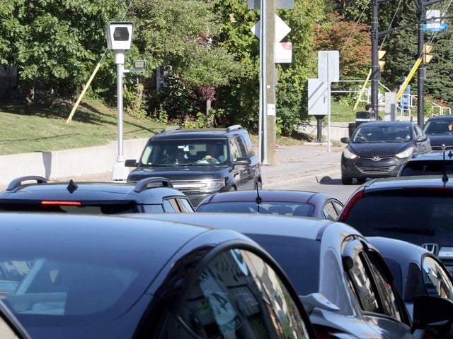 A speed camera on Main Street from Evelyn Avenue to Springhurst Avenue in Ottawa.