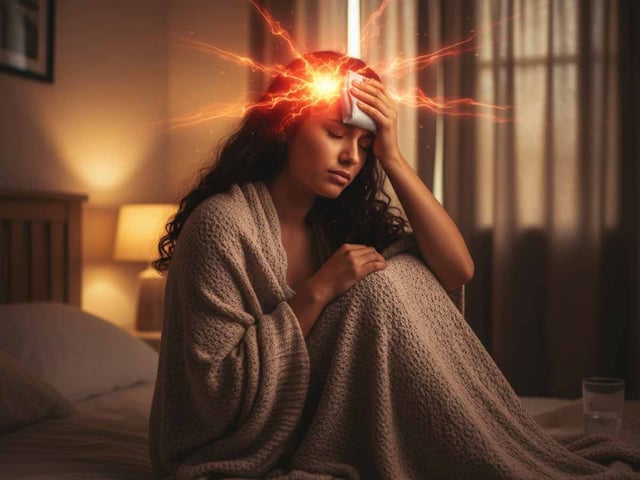 La migraña afecta a tres mujeres por cada hombre en el país. Imagen hecha con IA.