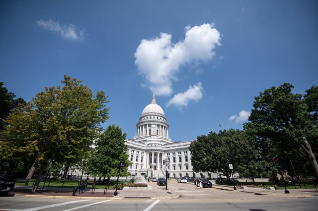 The Wisconsin State Capitol on Wednesday, Aug. 6, 2025, in Madison, Wis. Angela Major/WPR