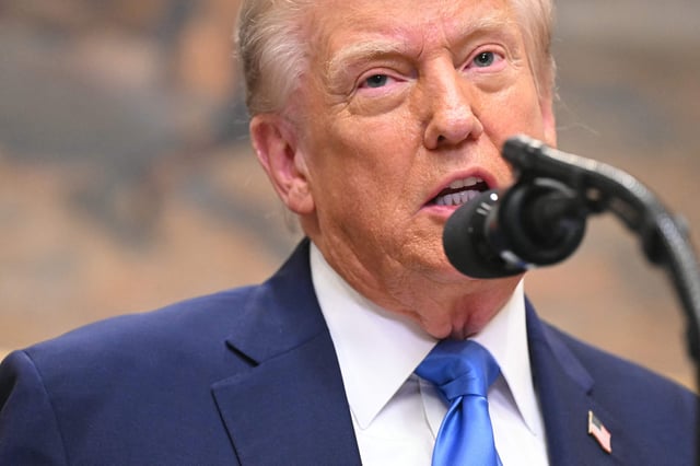 El presidente de Estados Unidos, Donald Trump, habla sobre el autismo en la Sala Roosevelt de la Casa Blanca en Washington, D.C., el 22 de septiembre de 2025