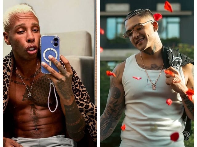 Los músicos Byron Sánchez y Jorge Herrera, identificados en el medio musical como B-King y Regio Clown