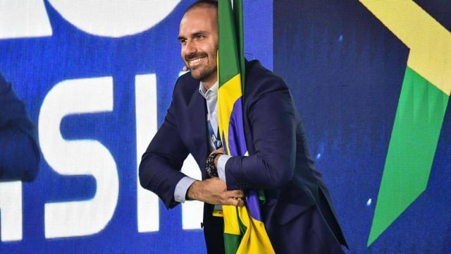 El diputado e hijo del expresidente de Brasil, Eduardo Bolsonaro.