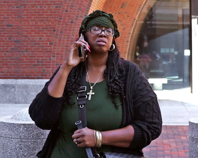 Former Boston community organizer Monica Cannon-Grant plead guilty to federal fraud charges at the John J. Moakley Federal Courthouse in Boston on Monday.