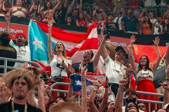 At Bad Bunny's show in San Juan, Puerto Rico on Saturday, September 20, 2025.