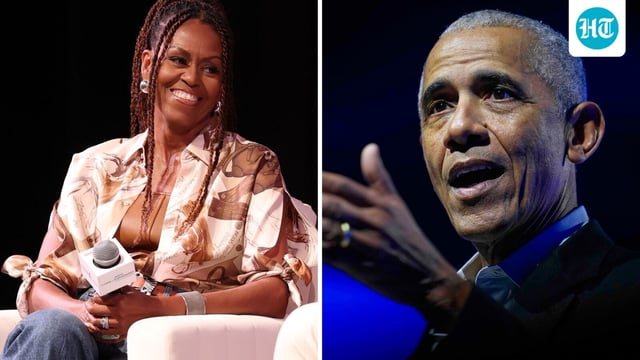 Barack and Michelle Obama were seen vacationing in Italy. 