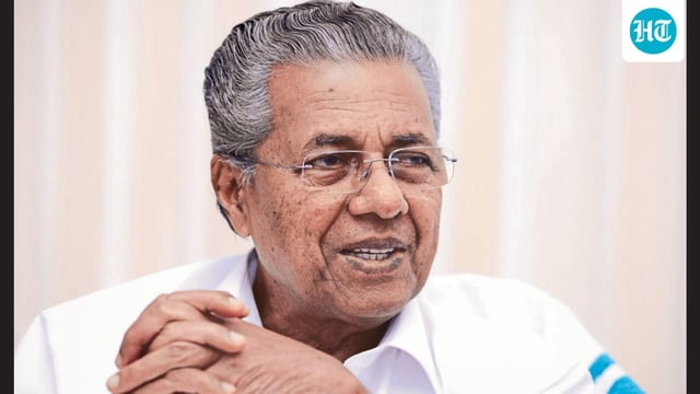 Kerala chief minister Pinarayi Vijayan on Monday kickstarted the month-long ‘Vikasana Sadassu’ (Development Conclave) programme across the state’s rural and urban local bodies. (PTI PHOTO)