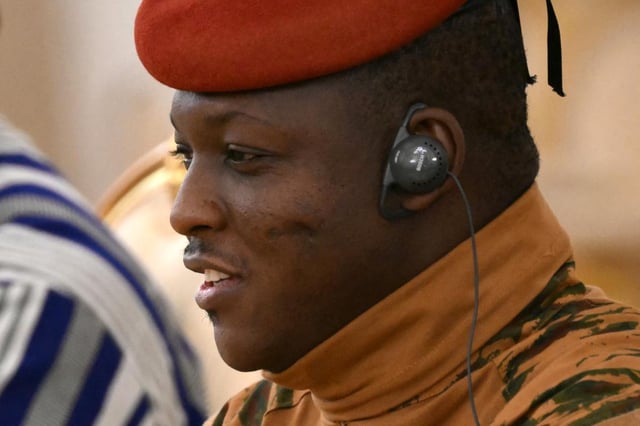 Ibrahim Traoré, le leader de la junte au Burkina Faso.