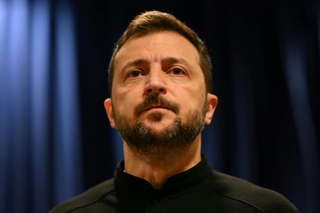 Le président ukrainien Volodymyr Zelensky, le 25 septembre 2024 à New York en marge de l'Assemblée générale des Nations unies