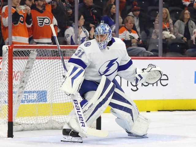 Jonas Johansson, Tampa Bay Lightning (Amy Irvin / The Hockey Writers)