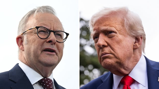Australia’s Prime Minister Anthony Albanese and US President Donald Trump (Image: AAP/Private Media)