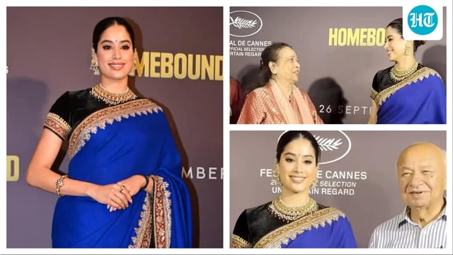 The premiere of Janhvi Kapoor's Homebound was held in Mumbai on Monday.