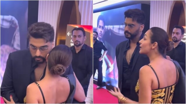 Arjun Kapoor, Malaika Arora cross paths at 'Homebound' premiere. (Credit: Instagram/ManavManglani)