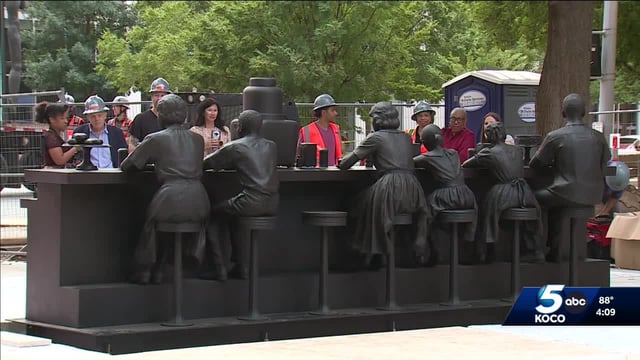 Oklahoma City unveils sculpture honoring 1950s sit-ins against segregation