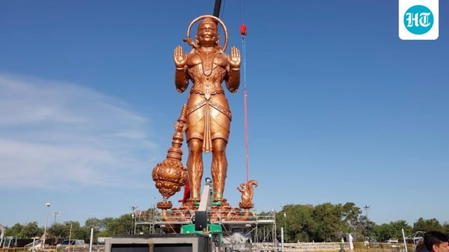 The Statue of Union, set up at Sri Ashtalakshmi Temple in Sugar Land, Texas, is said to be North America’s tallest Hanuman statue at 90 feet. 