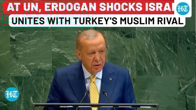 At UN, Erdogan shocks Israel by uniting with Turkey's Muslim rival