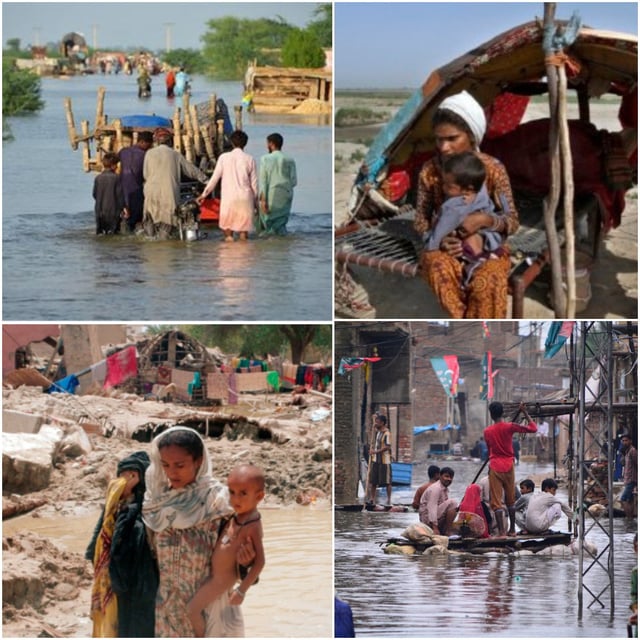 Cholera threaten Pakistan flood victims.