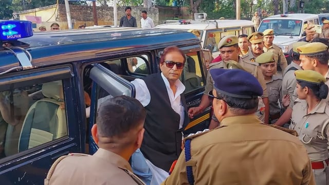 Azam Khan released from jail after almost 2 years, supporters gather outside Sitapur jail