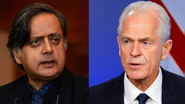 Shashi Tharoor vs Peter Navarro