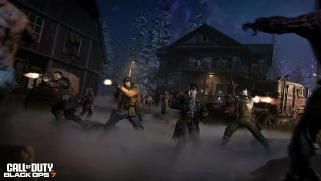 Black Ops 7 Zombies characters in fog