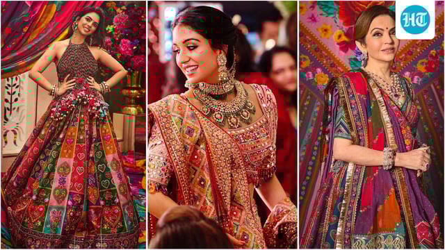 Ambani ladies serve major Navratri fashion inspiration with glamorous outfits. 