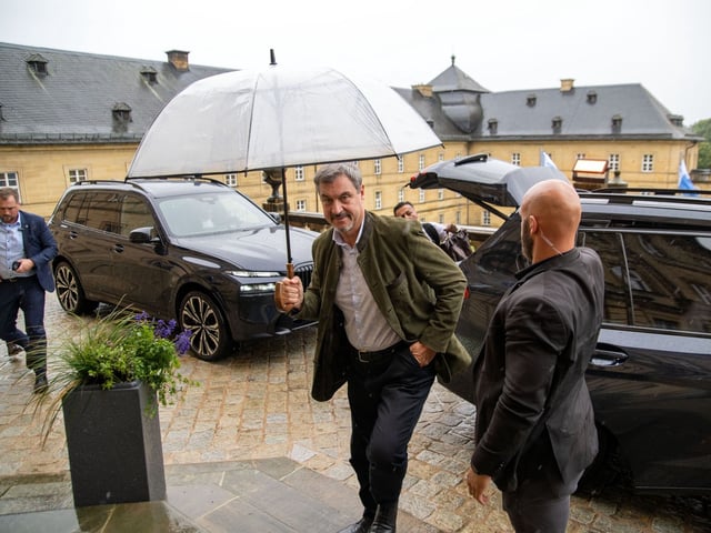 Markus Söder bei der CSU-Klausur in Kloster Banz.