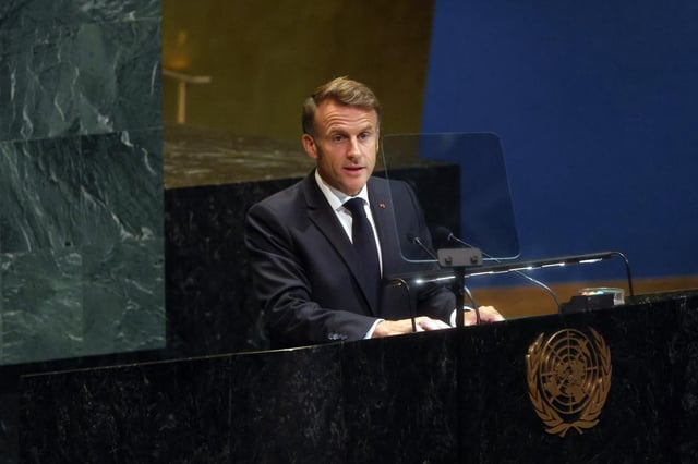 Nations Unies: Emmanuel Macron coincé dans les rues de New York par le cortège de Donald Trump