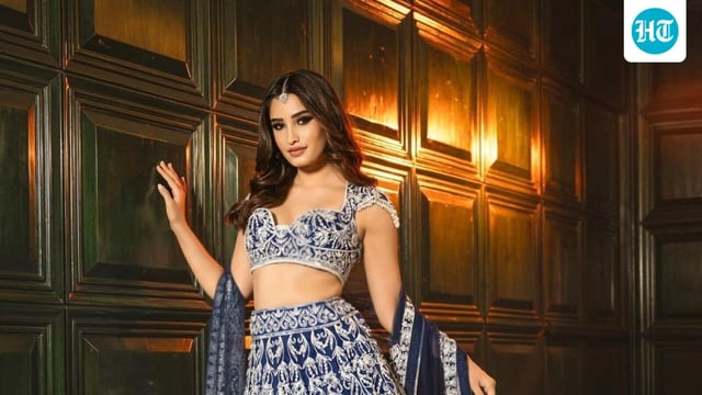 Lehangas can never go out of fashion and Rasha Thadani literally proves it. The beautiful detailed lehanga is so perfect and trend settimg this Navratri and it elevates your fashion look instantly. 