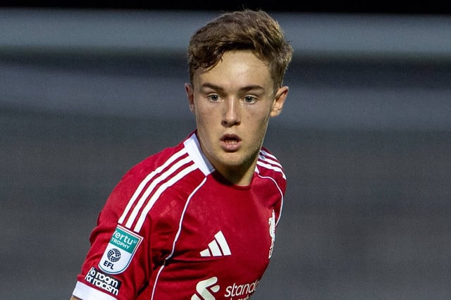 BURTON, ENGLAND - Tuesday, September 2, 2025: Liverpool's Tommy Pilling during the English Football League Trophy Northern Group H match between Burton Albion FC and Liverpool FC Under-21's at The Burton Albion FC Stadium. Burton won 2-0. (Photo by David Rawcliffe/Propaganda)