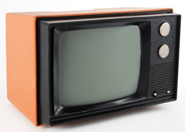 Vintage monitor included with the original Apple-1 computer.