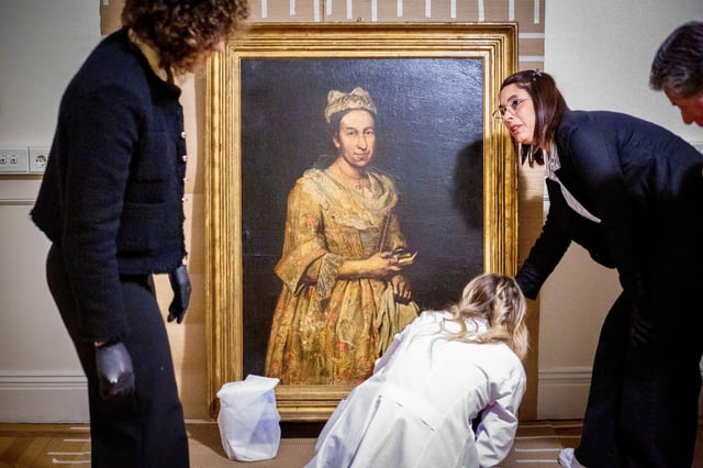 "Retrato de dama" quedó alojado en el Palacio de Tribunales, en custodia de la Corte Suprema