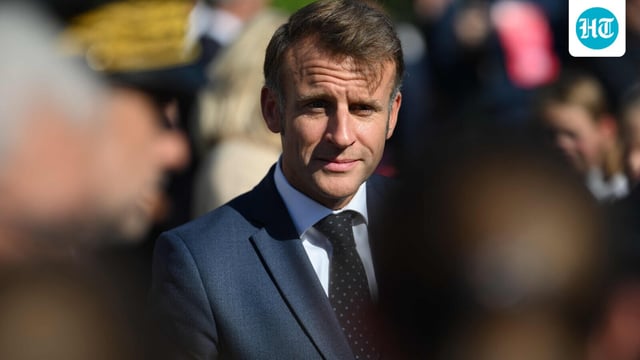 Emmanuel Macron’s convoy was stopped in Manhattan after France recognized Palestine.