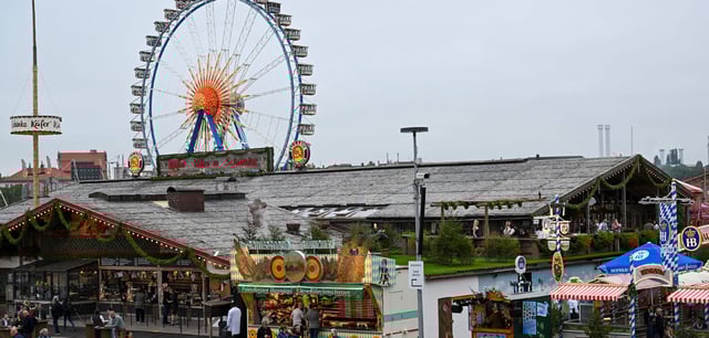 Blick auf das Oktoberfest