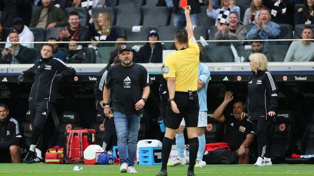 Steffen Baumgart sah in Frankfurt die rote Karte
