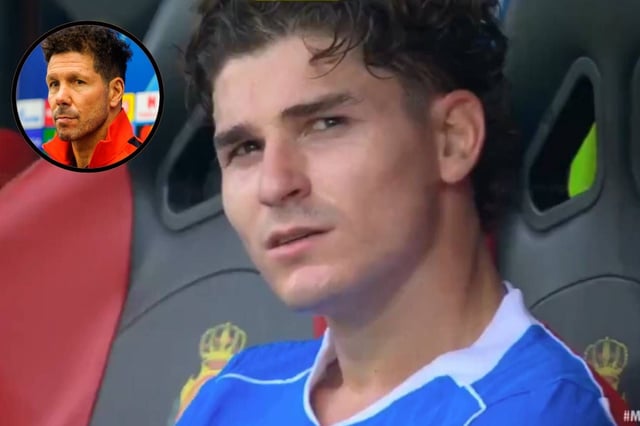 Julián Álvarez y el momento complicado con Simeone (Montaje)
