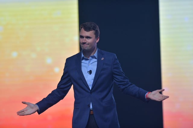 WEST PALM BEACH, FL - DECEMBER 19: Charlie Kirk speaks at the 2019 Turning Point USA Student Action Summit - Day 1 at the Palm Beach County Convention Center on December 19, 2019 in West Palm Beach, Florida. People: Charlie Kirk Credit: hoo-me / MediaPunch /IPX