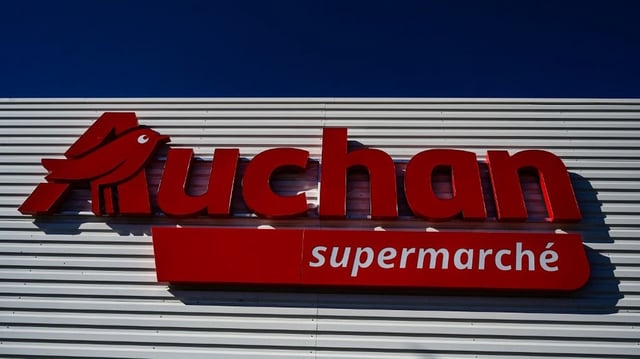 Un magasin du groupe Auchan à Béziers (Hérault), le 30 mars 2025.