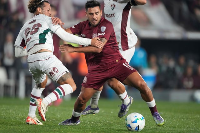 Lanús vs. Fluminense. (AP)