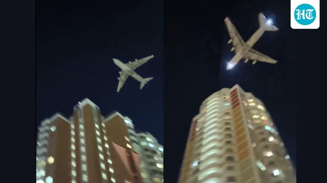 The plane was flying low on purpose to avoid the Ukrainian drones. 