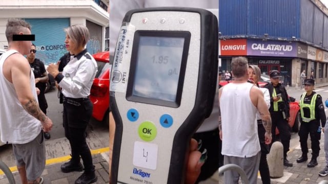 Choque en el microcentro. El conductor del auto dio positivo de alcoholemia y este martes se conoció la sanción de inhabilitación