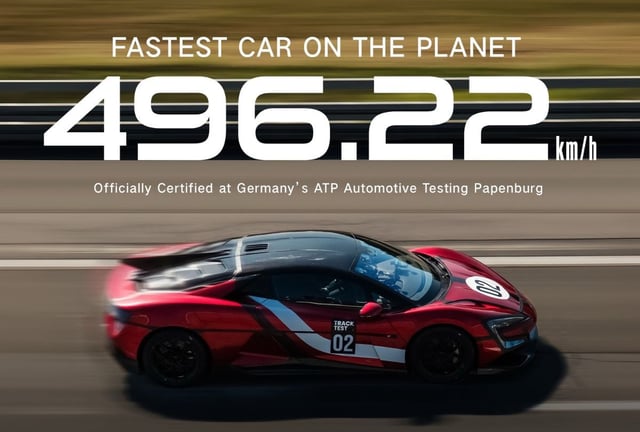 El Yangwang U9 Xtreme se estableció como el carro de producción más rápido del mundo. (Foto: BYD)