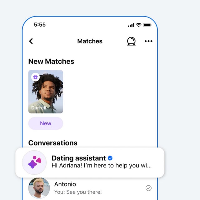facebook dating ai assistant saying it's here to help