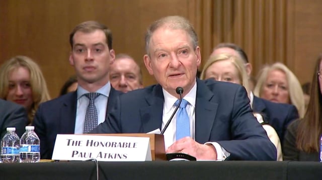 Sec's atkins says agency pushing toward 2025 rules allowing crypto firm innovation
