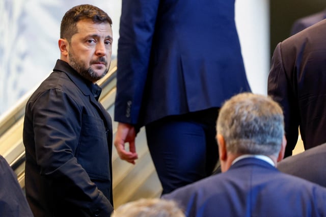 Ukraine's President Volodymyr Zelenskiy arrives to attend the 80th United Nations General Assembly, in New York City, New York, U.S., September 23, 2025. REUTERS/Kylie Cooper