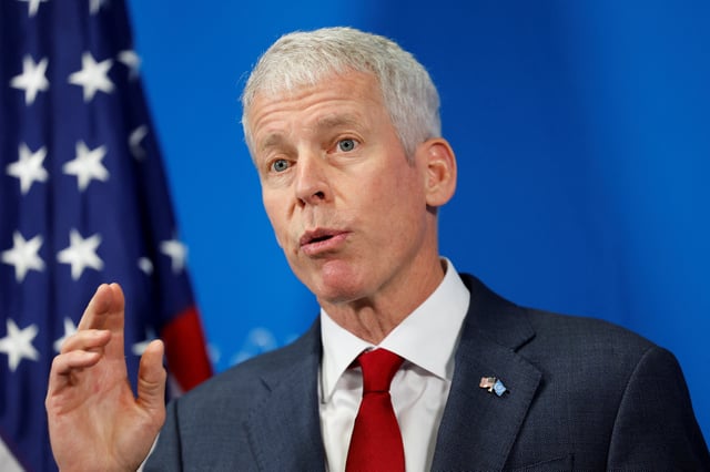 U.S. Energy Secretary Chris Wright holds a press conference on the sidelines of the International Atomic Energy Agency (IAEA) General Conference in Vienna, Austria, September 15, 2025. REUTERS/Lisa Leutner/ File Photo