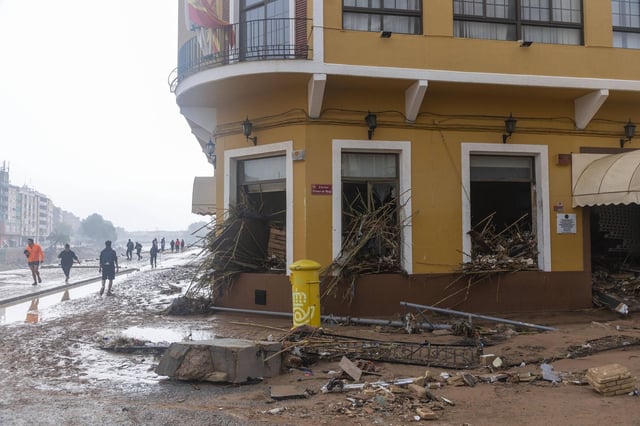El Casino de Paiporta en una imagen captada el 30 de octubre por la mañana.