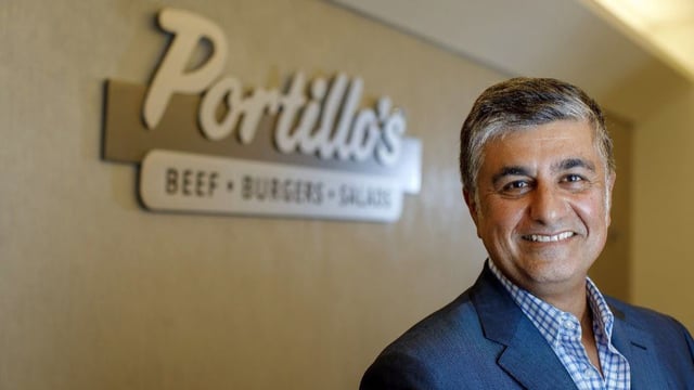 Portillo's CEO Michael Osanloo on Aug. 6, 2018, at company headquarters in Oak Brook. (Brian Cassella/Chicago Tribune)
