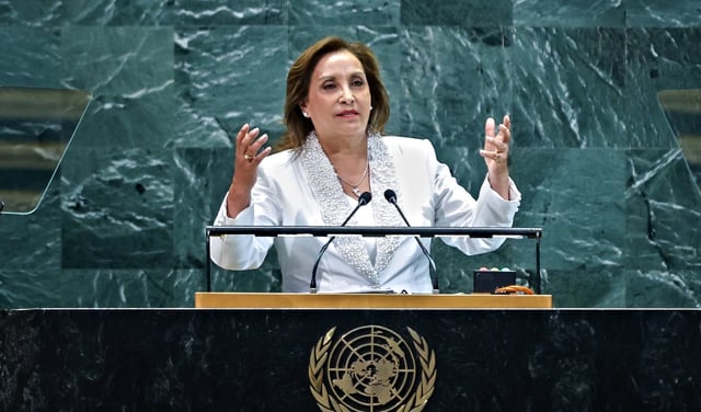 Dina Boluarte se victimiza en la ONU: "La ideología del odio se ha refugiado en informaciones falsas"