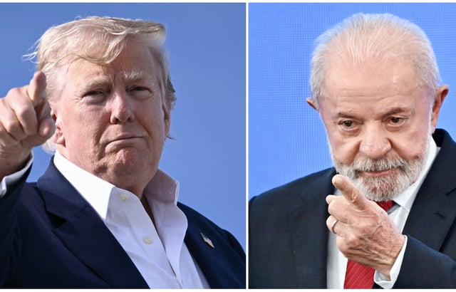 Donald Trump y Lula da Silva. (Foto: AFP)