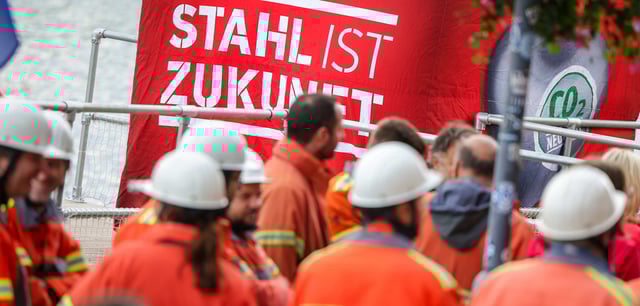 Kundgebung der IG Metall in Duisburg